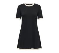 ONLY Onlkarina SS A-Line Dress Knt, Negro, M Mujeres