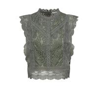 ONLY Onlkaro S/L Lace Top Noos Wvn Blusa de manga corta, Mujer, Calamata, L