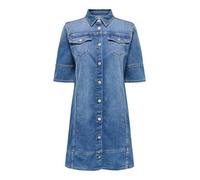 ONLY ONLKATERINA Vestido Corto | Corte slim fit, Mangas 2/4, Corto, Casual, Proceso muy suave a una temperatura máxima de 40°C
