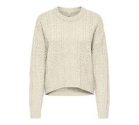 ONLY Onlkatia LS Cable O-Neck Pullover CC Knt Jersey, Baby's Breath, XS para Mujer