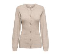 ONLY Onlkatia LS Fitted Oneck CC Knt-Cárdigan, Mocha Meringue, S para Mujer