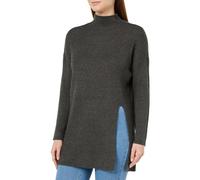 ONLY Onlkatia LS Long Slit KNT Jersey de Punto para Mujer, Gris Oscuro, S