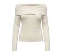 Only Onlkatia LS Off Shoulder Knt Suéter, Color Gris. Detalle: Melange Mujer