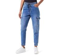 ONLY Onlkelda Cargo Cut Elas Dnm Gua Jeans, Mezclilla Azul Mediano, (L) W x 32L para Mujer