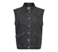 ONLY Onlkennedy SL Dnm Waistcoat Bj Noos, Negro Lavado, M Mujeres