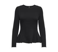 ONLY Onlkenya L/S Peplum Top JRS, Negro, L