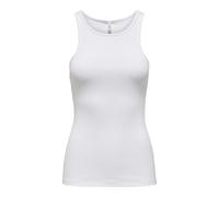 ONLY ONLKENYA Rib Tank Top JRS Noos Camiseta sin Mangas, White, L para Mujer