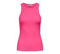 ONLY Onlkenya Rib Tank Top Jrs Noos Parte Superior, Carmine Rose, S para Mujer
