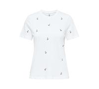 ONLY Onlketty Life S/S O-Neck Top Box CS Jrs, Blanco Brillante, XL Mujeres