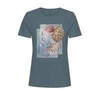 ONLY Onlkita Reg S/S Mix Top Box CS Jrs Ex. Camiseta, Trooper/Print:Leaf Love Comb2, S para Mujer
