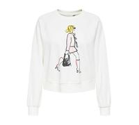 ONLY Onllabinet L/S O-Neck Swt, Cloud Dancer, L para Mujer