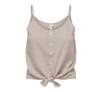 ONLY Onllecey SL Knot Singlet Noos Wvn, Coconut Toasted, XS Mujeres