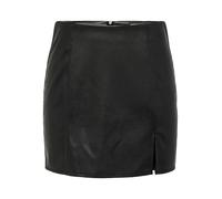 ONLY Onlleni Faux Leather Slit Skirt Pnt Noos Falda, Negro, L para Mujer