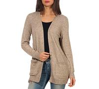 Cardicool semilargo de punto fino Mujer Talla M. Color Beige