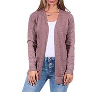 Only Onllesly L/S Open Cardigan Knt Noos Suéter Cárdigan, Rose Brown W. Melange, L para Mujer