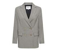 ONLY Onllettie LS Loose Check Blazer TLR, Black/Checks: Pumice Stone + Cloud Dancer, 40 para Mujer