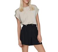 ONLY Onllieke S/S Satin Mix Top Wvn Noos Blusa de Manga Corta, Morado, L para Mujer