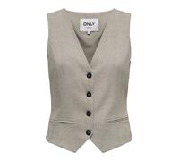 ONLY Onllinda S/L Mel Fitted Vest Cc TLR Chaleco, Fungi/Detalle: Melange, 36
