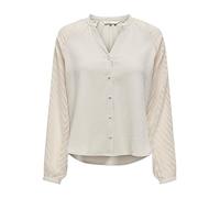 Only Onllisa L/S Button Top Wvn Blusa, Pumice Stone, M para Mujer