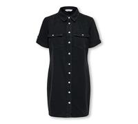 ONLY Onllisa S/S DNM Dress Gua, Negro Lavado, XS