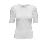 ONLY Onllive Love 2/4 Pufftop Jrs Noos Top, Blanco, Medium Mujeres