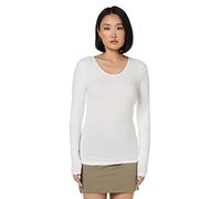 Only Onllive Love Life L/s Oneck Top Noos Jrs Camiseta, Blanco, XS para Mujer