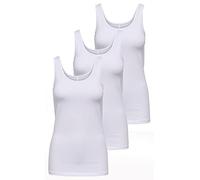 ONLY Onllive Love Noos - Camiseta de Tirantes para Mujer, Blanco (3 X White), S