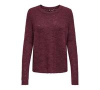 ONLY Onllolli L/S Pullover Knt Noos Jersey, Rojo Oscuro, L para Mujer
