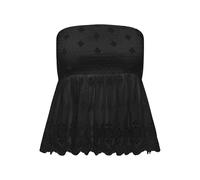 ONLY Onllou Life Emb Bandeau Top Wvn, Negro, XS Mujeres