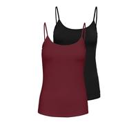 ONLY Onllove Singlet 2Pack Jrs Noos, Negro, XL (Pack de 2) Mujeres
