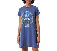 Only Onllucinda S/S Roses Dress Box Ub SWT Vestido Camisero, Azul, S