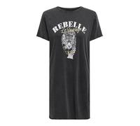 ONLY Onllucy Life Dress S/S Jrs Noos Vestido de Camiseta, Negro, M Mujeres