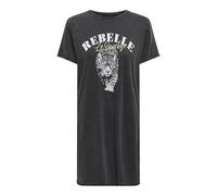 ONLY Onllucy Life Dress S/S Jrs Noos Vestido de Camiseta, Negro, XXL Mujeres