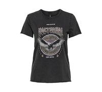 ONLY Onllucy Life Reg S/S Top Jrs Noos, Negro, XS Mujeres