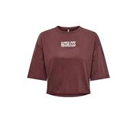 ONLY Onllucy Life S/S Biker Top Box Jrs Camiseta, Syrah/Print:Bike Dune, S para Mujer