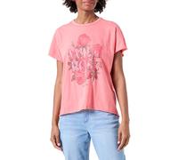 ONLY Onllucy Life S/S Roses Top Box Jrs Camiseta, Rosa, S para Mujer