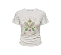 ONLY Onllucy Life S/S Summer Top Box JRS, Cloud Dancer, XL