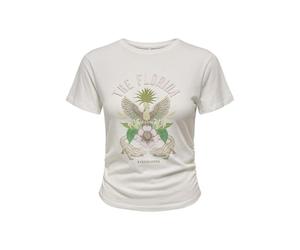 ONLY Onllucy Life S/S Summer Top Box JRS, Cloud Dancer, XL