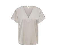ONLY Onllucy Life SS Satin V-Neck Top Wvn, Dove, L Mujeres