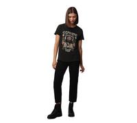 Only Onllucy Reg S/S Top Jrs Noos Camiseta, Negro/Estampado: Genuino, XS Mujer