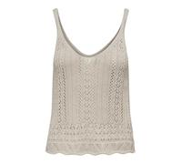 Only ONLLYZET Life S/L Top KNT Noos - Jersey para Mujer, Talla S, Piedra Pumice., S