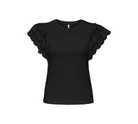 ONLY Onlmacy S/S O-Neck Mix Top Box Jrs, Negro, L Mujeres