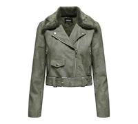 ONLY Onlmacy Washed Biker CC Otw Chaqueta de Motorista, Sombra/Detalle: Lavado, M Mujeres