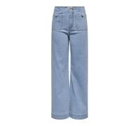 ONLY Onlmadeline HW WD Pocket Dnm Gua221 Noos, Mezclilla De Color Azul Claro, S / 34L Mujeres