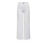 ONLY Onlmadison Blush HW Wide Dnm CRO Noos Vaqueros Anchos, Blanco, XS / 32L Mujeres