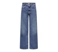 Only ONLMADISON Blush HW Wide DNM CRO372 Noos, ONLMADISON Blush HW Ancho DNM CRO372 Noos Mujer, Medium Blue Denim,