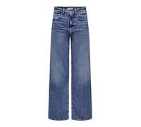 Only ONLMADISON Blush HW Wide DNM CRO372 Noos, ONLMADISON Blush HW Ancho DNM CRO372 Noos Mujer, Medium Blue Denim,