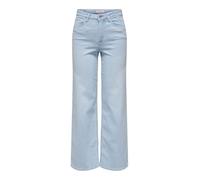 ONLY Onlmadison Blush HW Wide DNM Cro495 Noos, Denim Bleached Light Blue Bleached, M / 30L