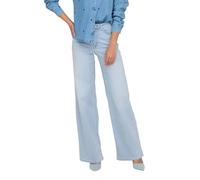 ONLY Wide-fit Jeans ONLMADISON High Waist Wide Leg Fit Jeans Light Blue Bleached Denim XL 30 Light Blue Bleached Denim