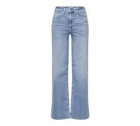 Only ONLMadison Blush HW Wide - Pantalones Vaqueros para Mujer, Mezclilla De Color Azul Claro, LW x 30L